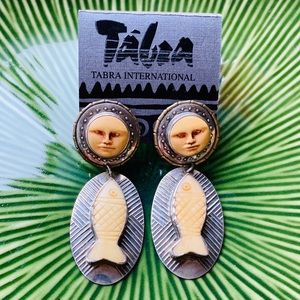 Tabra pierced earrings